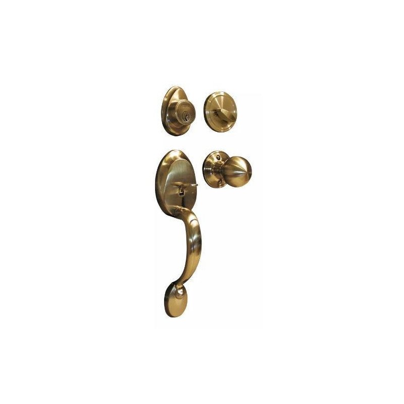 Cerradura De Gatillo Llave/Llave Laton Antiguo Dalton Blister-6740 Cerradura De Gatillo Llave/Llave Laton Antiguo Dalton Blister-6740