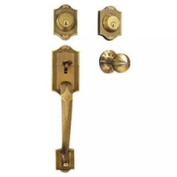 Cerradura De Gatillo Llave/Llave Laton Antiguo Genova Blister-4188