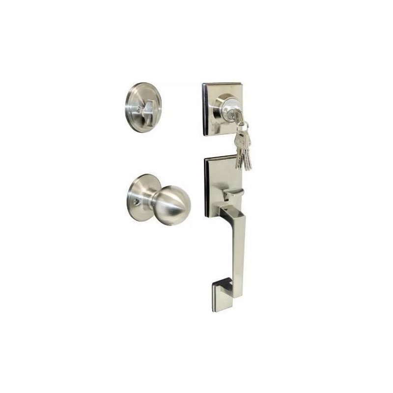Cerradura De Gatillo/Perilla Llave/Llave Laton Antiguo Boston-6305