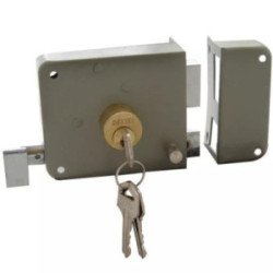 Cerradura De Sobreponer Der Clasica Gris-6780