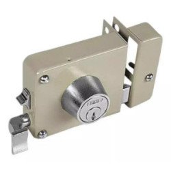 Cerradura De Sobreponer Izq Clasica Beige-170NBI