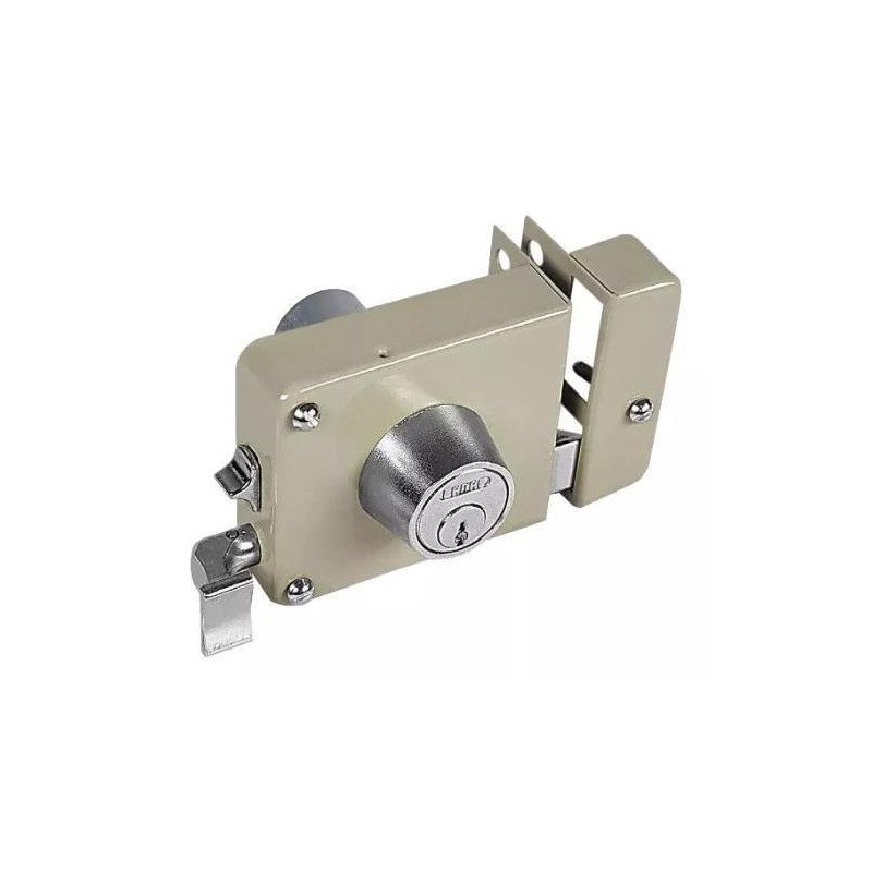 Cerradura De Sobreponer Izq Instala Facil Beige-170MFBI