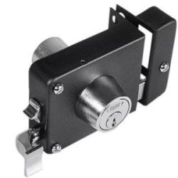Cerradura De Sobreponer Izq Instala Facil Negro-175MFPGOI