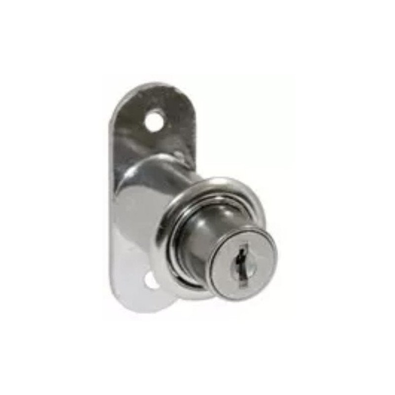 Cerradura Para Mueble Puerta Corrediza De Traslape Cierre Al Presionar Niquel-MX2431 Cerradura Para Mueble Puerta Corrediza De Traslape Cierre Al Presionar Niquel-MX2431