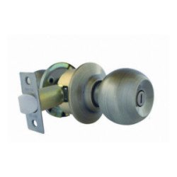 Cerradura Pomo Cilindrico Baño Laton Antiguo Barza-6604