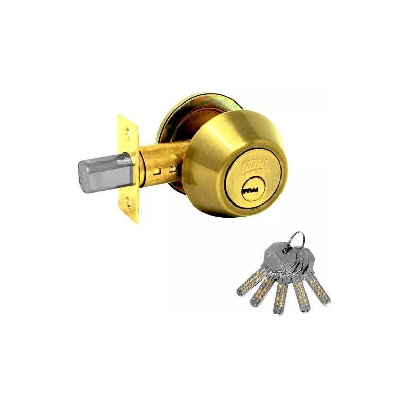 Cerrojo De Seguridad Llave/Llave Laton Brillante-MX5348 Cerrojo De Seguridad Llave/Llave Laton Brillante-MX5348