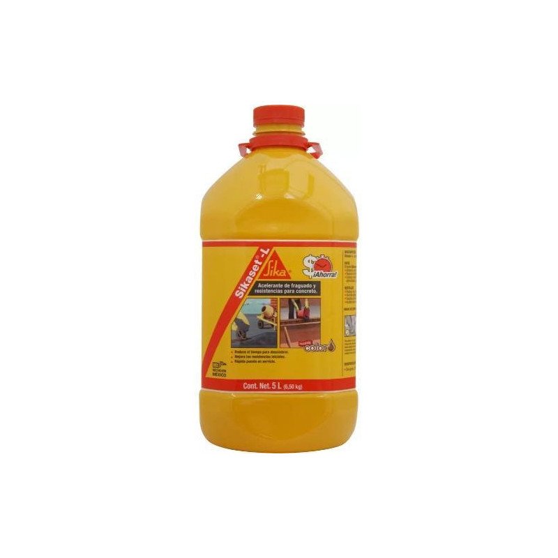 Aditivo Para Mejorar Concretos Y Morteros Acelerante De Resistencia Y Fraguado 5Lt Sikaset L Pet-423838