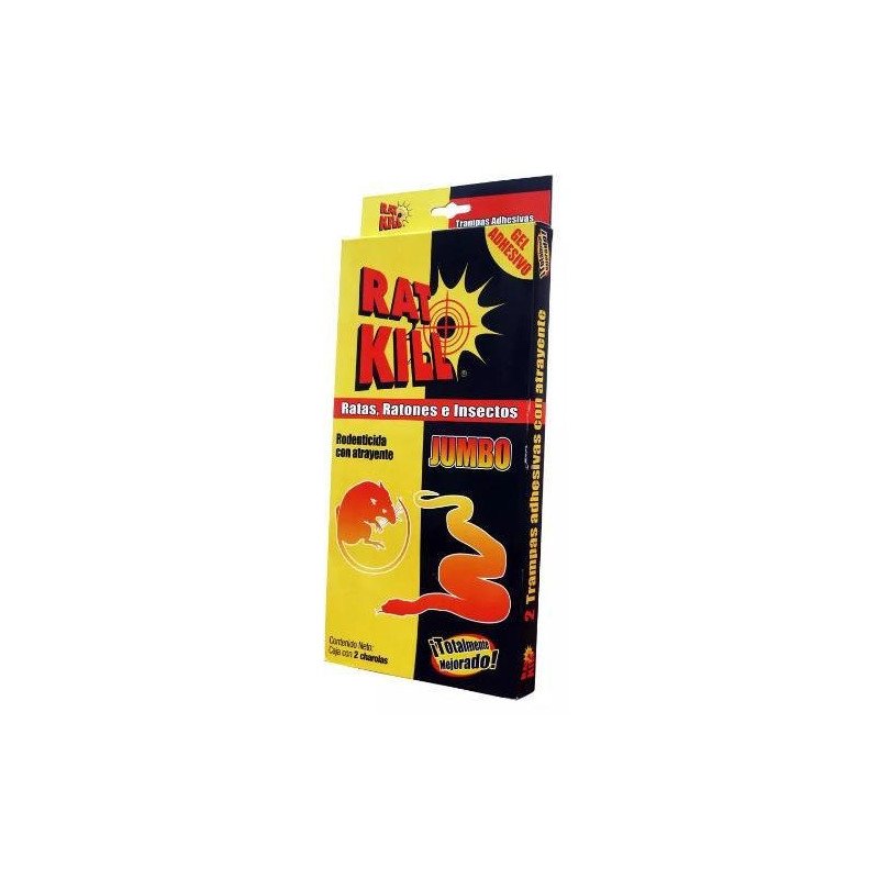Charola Engomada Para Rata Jumbo 2 Charolas Rat-Kill-R-223 Charola Engomada Para Rata Jumbo 2 Charolas Rat-Kill-R-223
