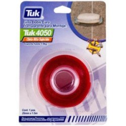Cinta De Espuma Doble Cara 1 25Mm X 1.5 Mt Uso Pesado Interiores Y Exteriores-424001
