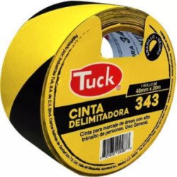 Cinta Delimitadora Adhesiva 48Mmx20Mt Amarilla-Negra-434301