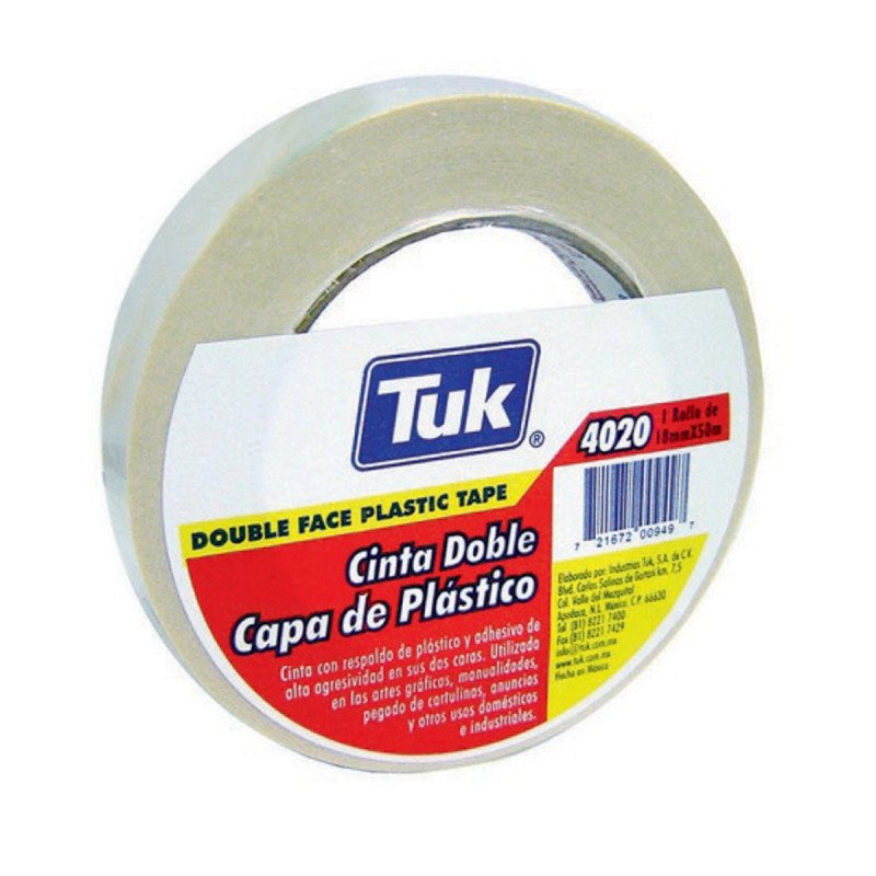 Cinta Doble Cara 18X50 Poliester Economica 4020-422002