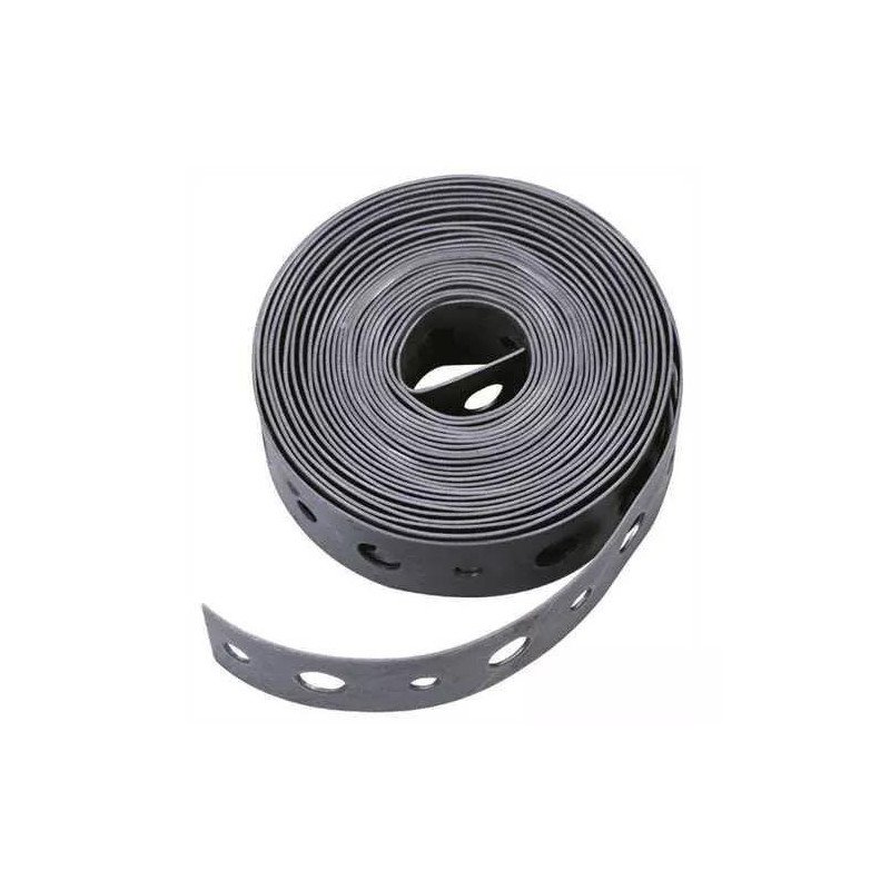 Cinta Metalica Perforada P/Colgar Tuberia 19 Mm X 30 M 3/4 X 100 Ft-33515