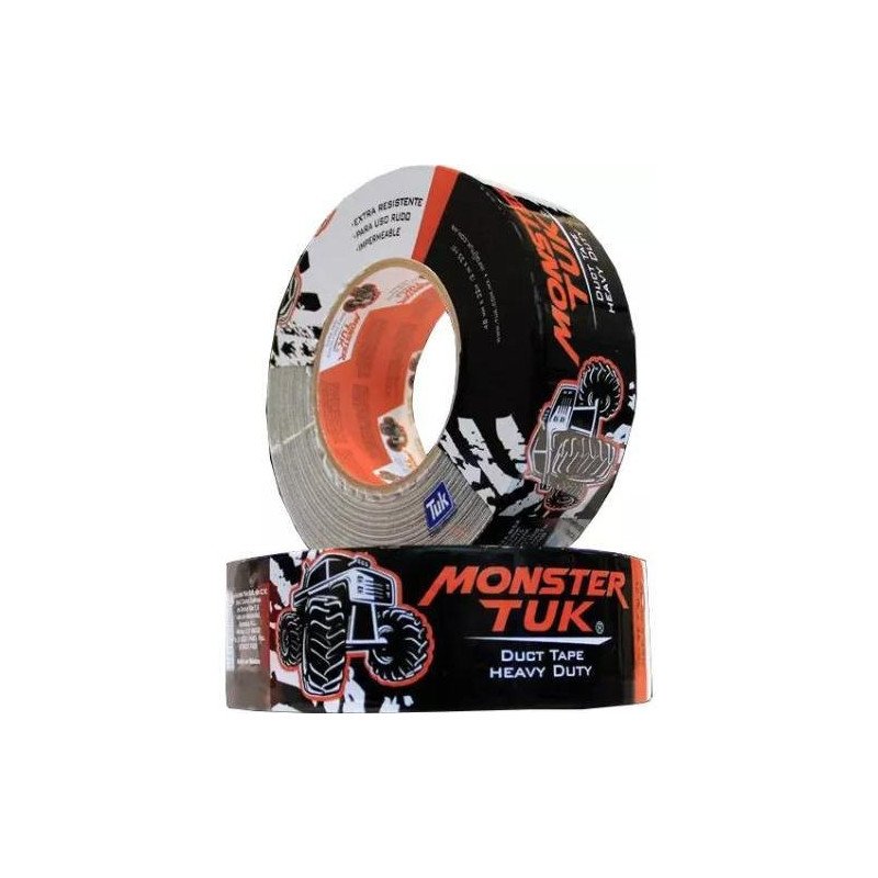 Cinta Para Ducto 48Mm X 32Mt Negra Impermeable Uso Rudo Monster Tuk-659399