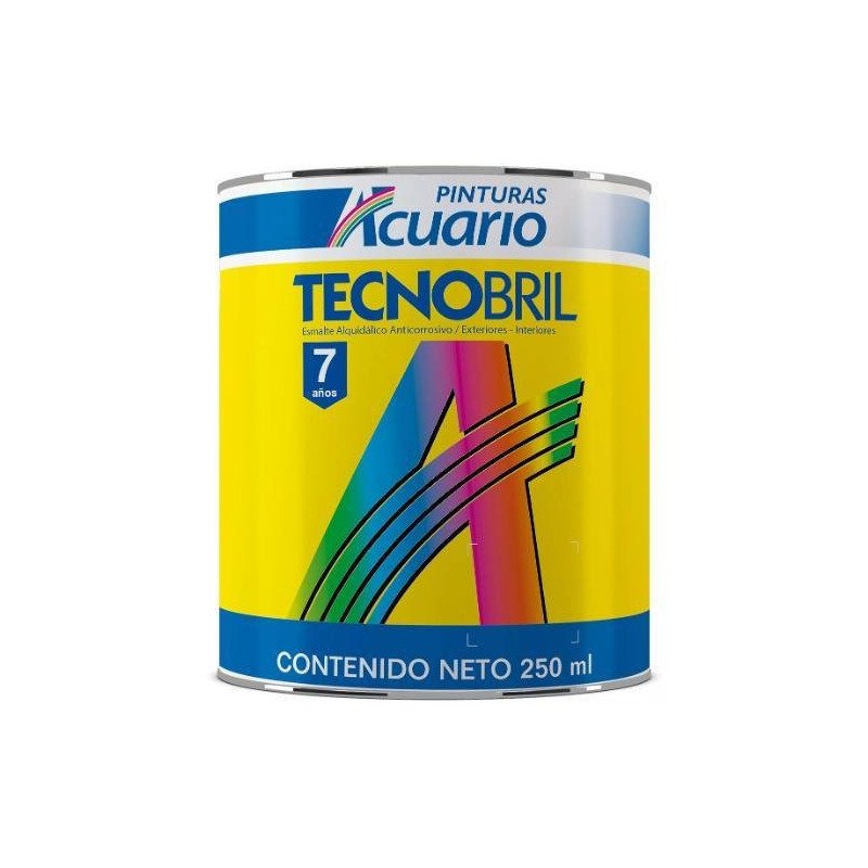Esmalte Alquidalico 250 Ml Negro Mate Tecnobril-EV22202