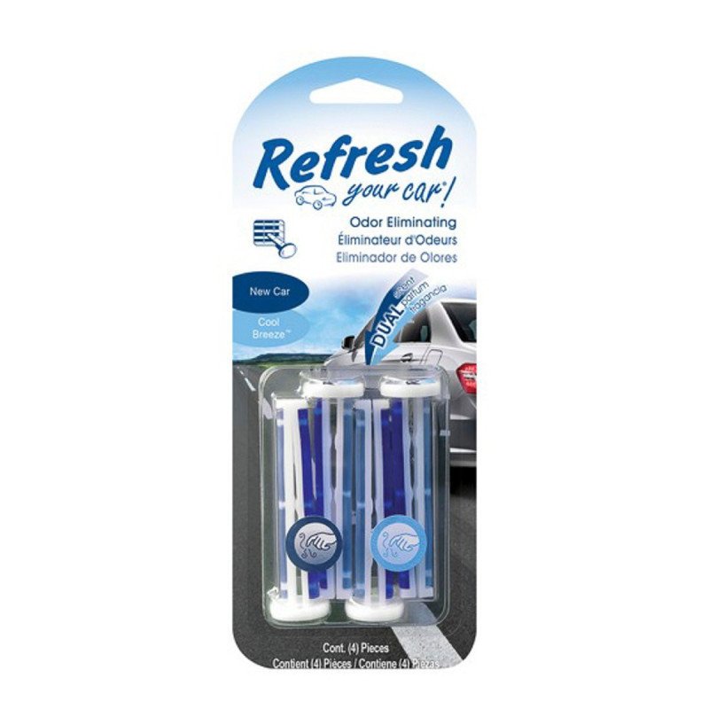 Aromatizante Ambiental Para Auto Aromas Cool Brezee/New Car Vent Sticks 4 Pzas-RVBP-4NCOOL Aromatizante Ambiental Para Auto Aromas Cool Brezee/New Car Vent Sticks 4 Pzas-RVBP-4NCOOL