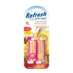 Aromatizante Ambiental Para Auto Aromas Fresh Strawberry/Cool Lemonade Vent Sticks 4 Pzas-RVBP-4STRAW