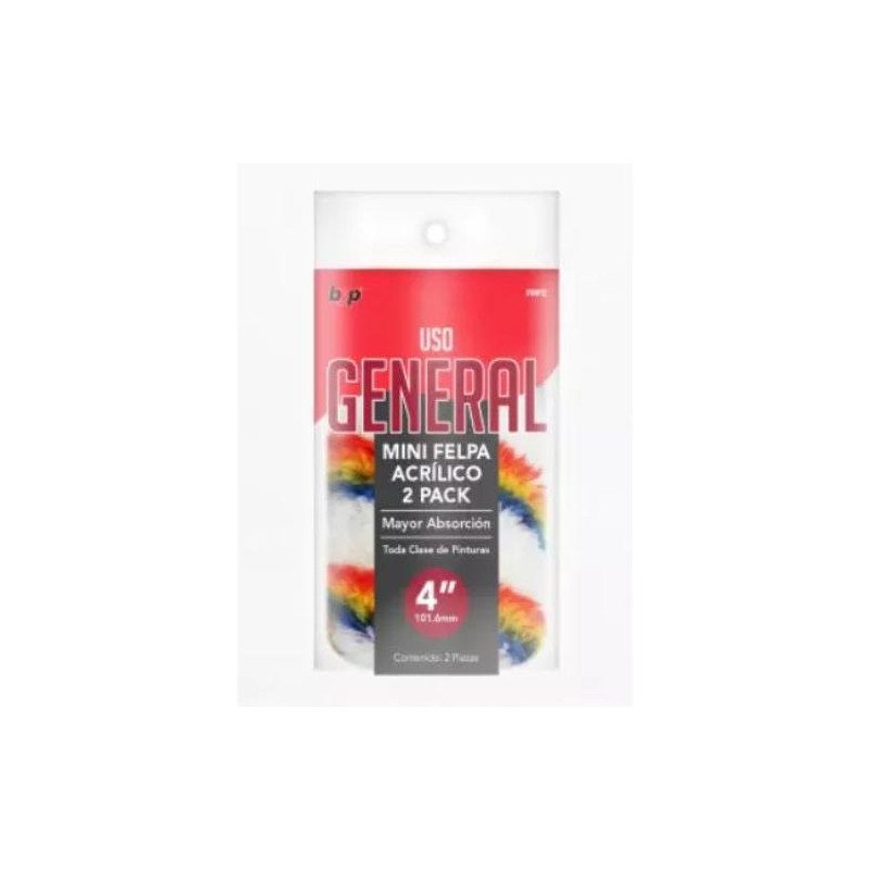 Felpa Mini P/Rodillo 4 2 Pack-FMP2 Felpa Mini P/Rodillo 4 2 Pack-FMP2