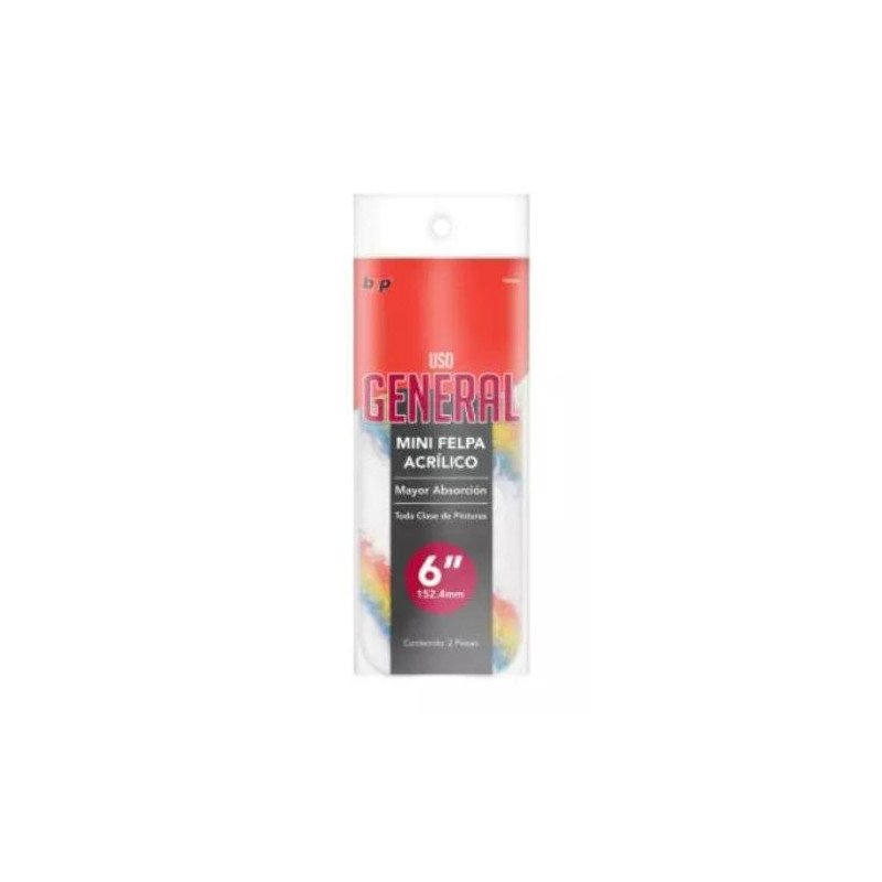 Felpa Mini P/Rodillo 6 2 Pack-FMA62 Felpa Mini P/Rodillo 6 2 Pack-FMA62
