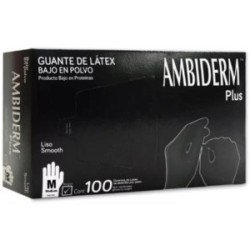 Guante De Latex Mediano Negro Plus Caja C/100 Pzas-100100073