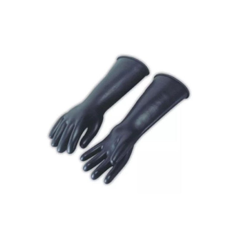 Guante De Latex Talla 9 Industrial Negro-IND300-9