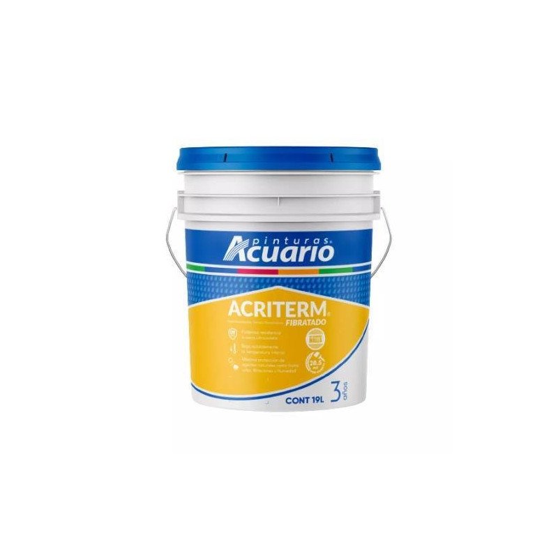 Impermeabilizante 3 Años 19 Lt Rojo Acriterm Fibratado-IM75190