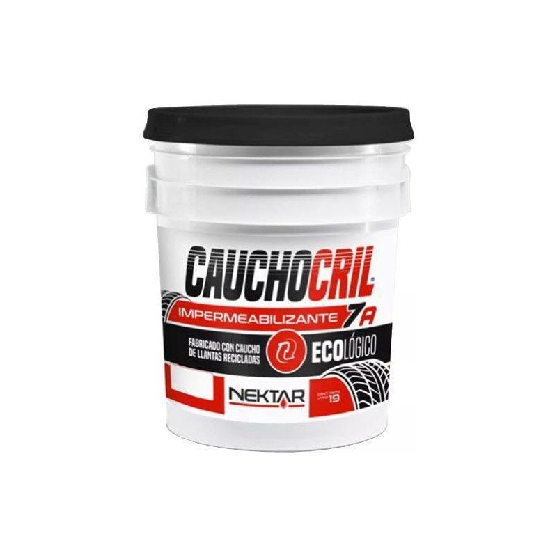 Impermeabilizante 7 Años 19 Lt Rojo Ecologico De Caucho De Llantas-28756