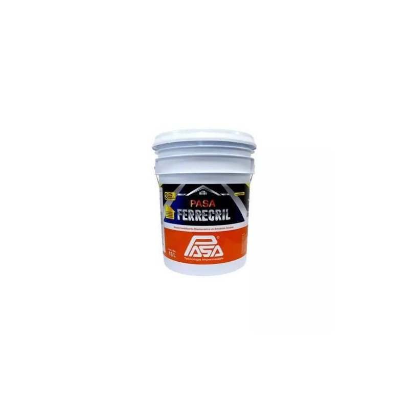 Impermeabilizante Acrilico Fibratado 3 Años 18Lt Blanco Pasa Ferrecril-34014 Impermeabilizante Acrilico Fibratado 3 Años 18Lt Blanco Pasa Ferrecril-34014