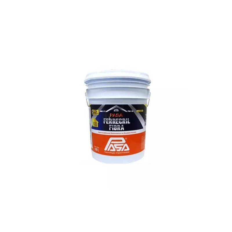 Impermeabilizante Acrilico Fibratado 5 Años 18Lt Blanco Pasa Ferrecril-34010 Impermeabilizante Acrilico Fibratado 5 Años 18Lt Blanco Pasa Ferrecril-34010