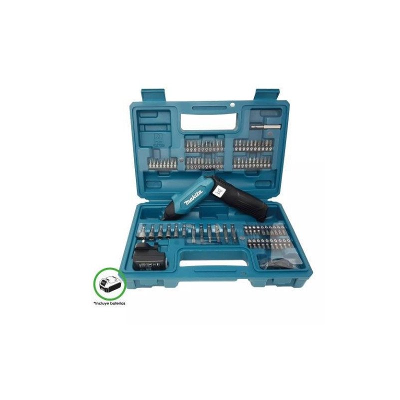 Atornillador Inalambrico 03.6 V 1/4 Vvr 0-200 Rpm 35/27 Lb/In Con Bateria 81 Accs-DF001DW