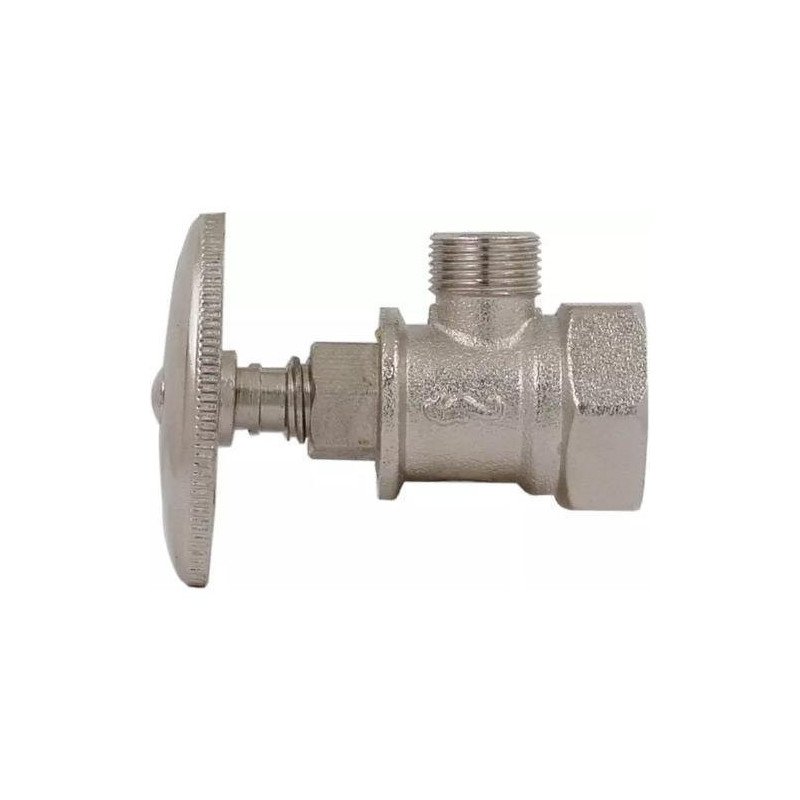 Llave Angular Para Control De Agua 1/4 De Vuelta Satinada-25IA Llave Angular Para Control De Agua 1/4 De Vuelta Satinada-25IA