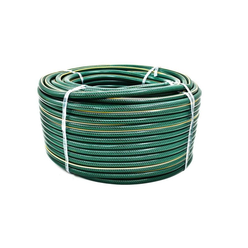 Manguera Para Jardin En Rollo 1 25Mm X 100Mt Tramada Verde-TV.1.100