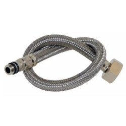 Manguera Para Monomando Flexible De Acero Inoxidable 55Cm Salida 1/2X3/8-25MX