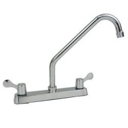Mezcladora Para Fregadero 8 Cubierta, Manerales, Cartucho Ceramico Niza Cromo-8PP