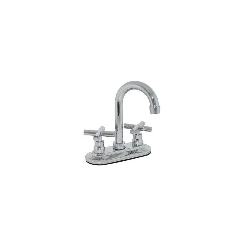 Mezcladora Para Lavabo Tipo Bar Manerales Crucetas, Cartucho Ceramico Cromo-24CC