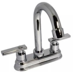 Mezcladora Para Lavabo Tipo Bar Manerales Danubio, Cartucho Ceramico Cromo-24ID