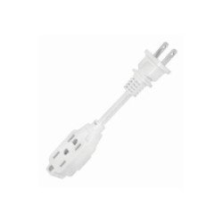 Mini Extension Electrica Casera Blanca 10 Cm-5820
