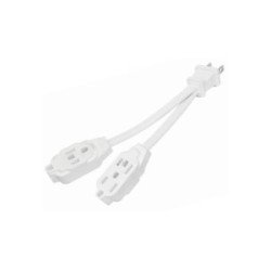 Mini Extension Electrica Casera Dual Blanca 10 Cm-5819