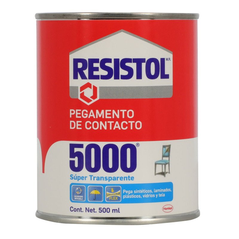 Pegamento De Contacto 500 Ml 16.91 Oz Base Solvente Transparente 5000-1513750 Pegamento De Contacto 500 Ml 16.91 Oz Base Solvente Transparente 5000-1513750
