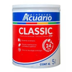 Pintura Vinil Acrilica 4 Lt Blanco Itp Classic-VA40040