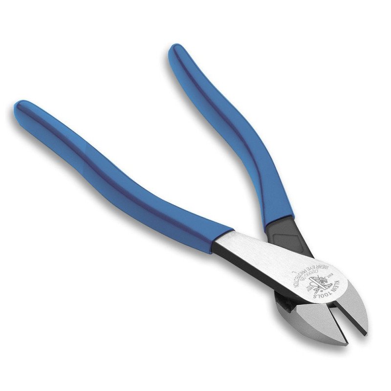 Pinza Para Electricista 8 De Corte Diagonal Alta Palanca Azul-D2000-48