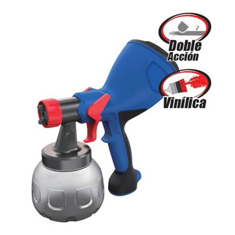 Pistola Para Pintura Electrica Vaso Plastico 1 Lt Vinilicas 120V 400W-3705
