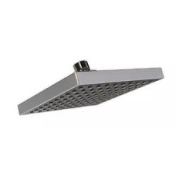 Regadera Plato Cuadrado Con Sistema Antisarro De Abs Grecia Cromo-44GS