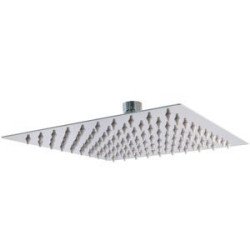 Regadera Ultra Delgada Cuadrada 8 X 8 Acero Inoxidable Sin Brazo-44DCB