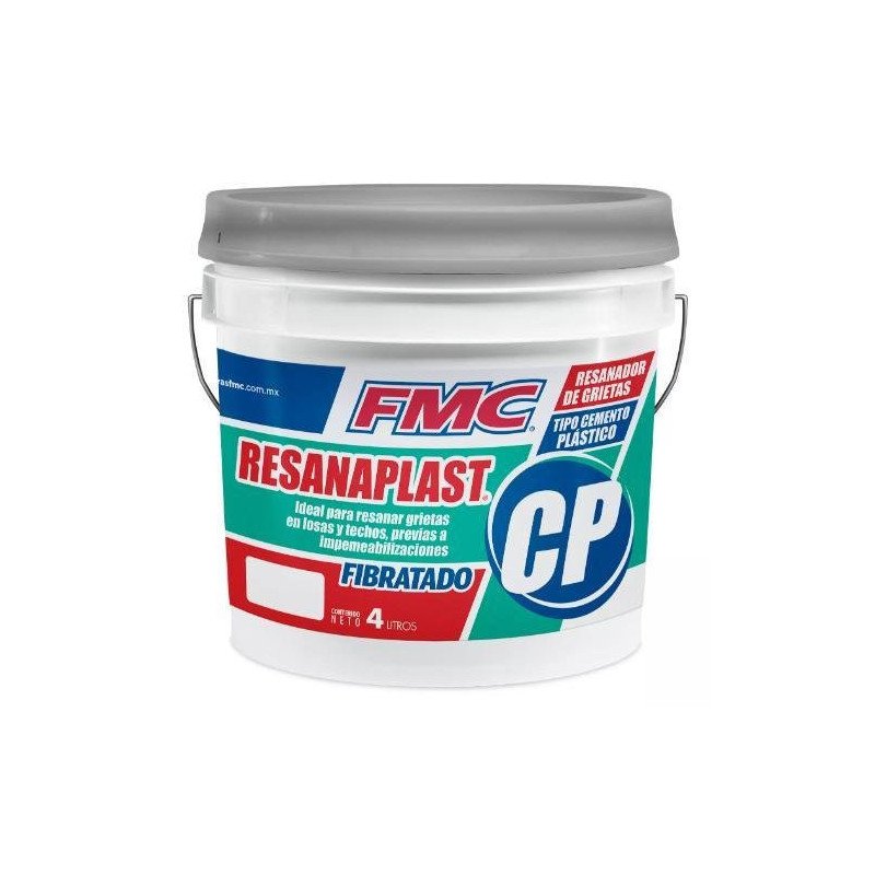 Resanador De Muro Fibratado Tipo Cemento Plastico 4 Lt Resanaplast Cp-41500