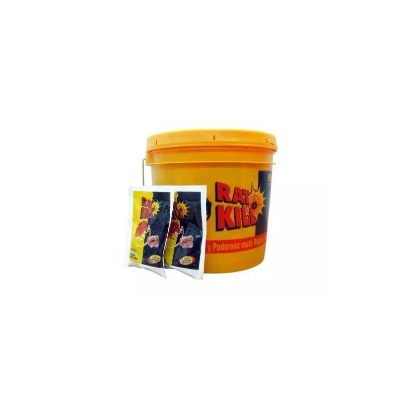 Rodenticida Cubeta C/50 Sobres 20Gr Rat-Kill-R-201 Rodenticida Cubeta C/50 Sobres 20Gr Rat-Kill-R-201