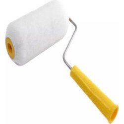 Rodillo 9 Liso Felpa 5/8 Blanco Mango Conico-R00109