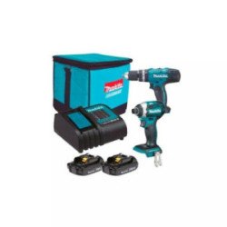 Rotomartillo In. 1/2 18V 400-1300Rpm+Pistola De Impcto In. 1/4 18V 0-1300Rpm C/2Bat 1.5Ah +Carg-DLX2336SYX