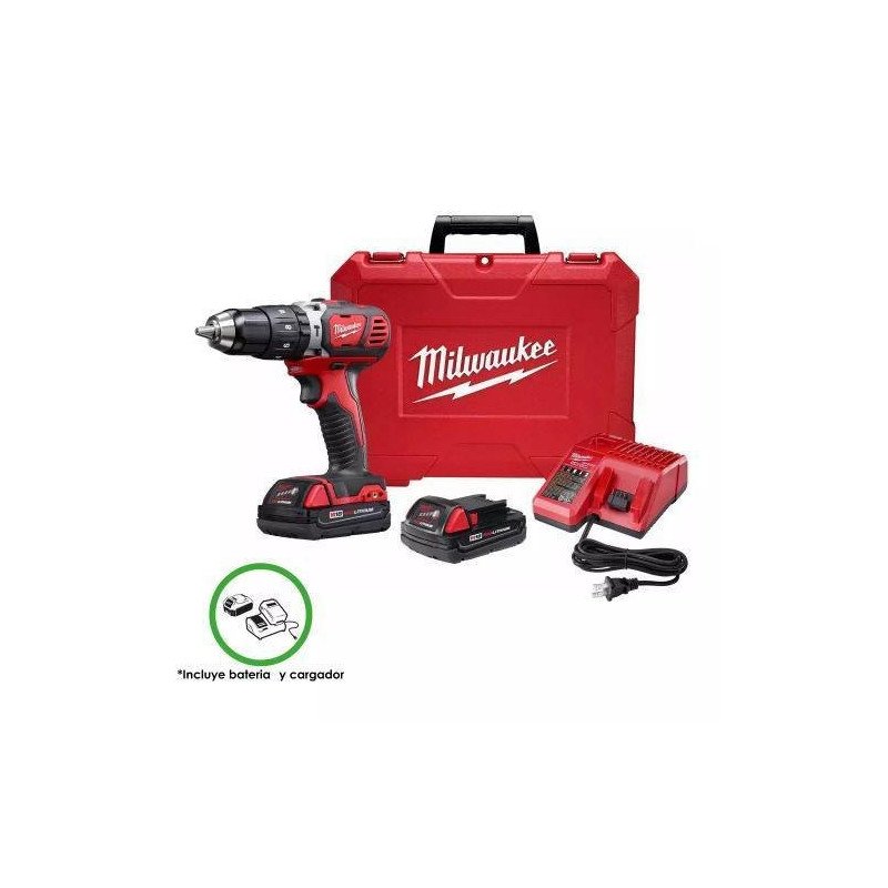 Rotomartillo Inalambrico 1/2 18 V Vvr 450-1800 Rpm 0-28800 Gpm 2 Bat M18 Carg Caja Plast-2607-22CT