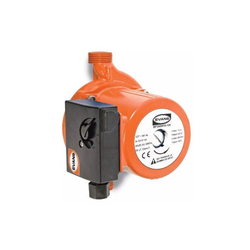 Bomba Presurizadora 3/4 Altura 12Mt 62 Lpm 300W Presion Bajo Demanda-BP300W15-120 Bomba Presurizadora 3/4 Altura 12Mt 62 Lpm 300W Presion Bajo Demanda-BP300W15-120