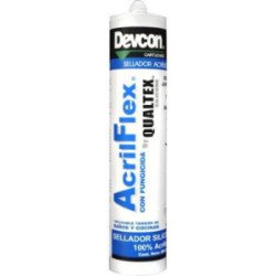 Sellador Acrilico Blanco 280Ml Acril Flex By Qualtex-C-QAB